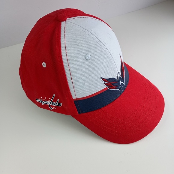 WASHINGTON CAPITALS RED SNAPBACK UNISEX ADULT CAP HAT - Picture 2 of 3